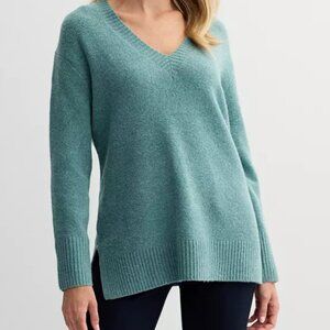 Women's Nine West V-Neck Tunic Sweater - Size L